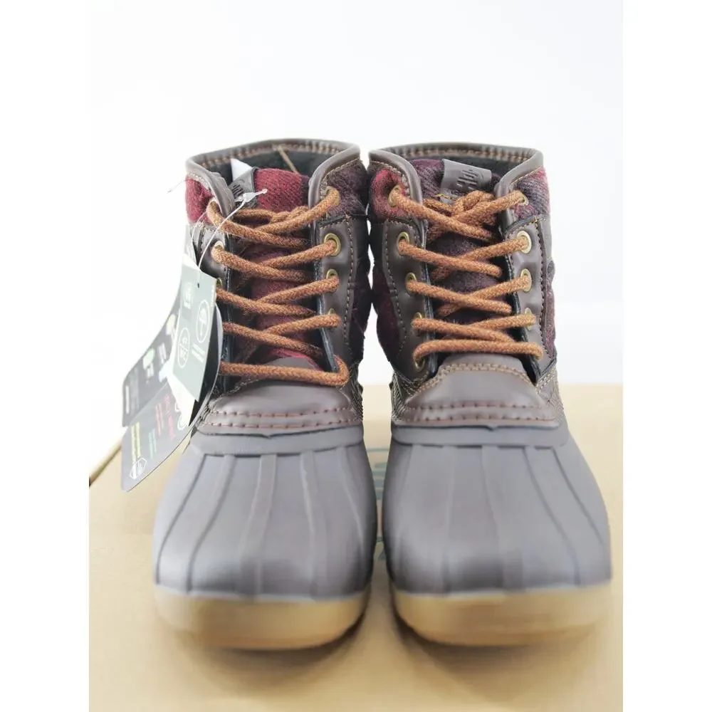 Kamik Sierra Mid Waterproof Winter Boots Girls‎ Ankle Dark Brown Size 13